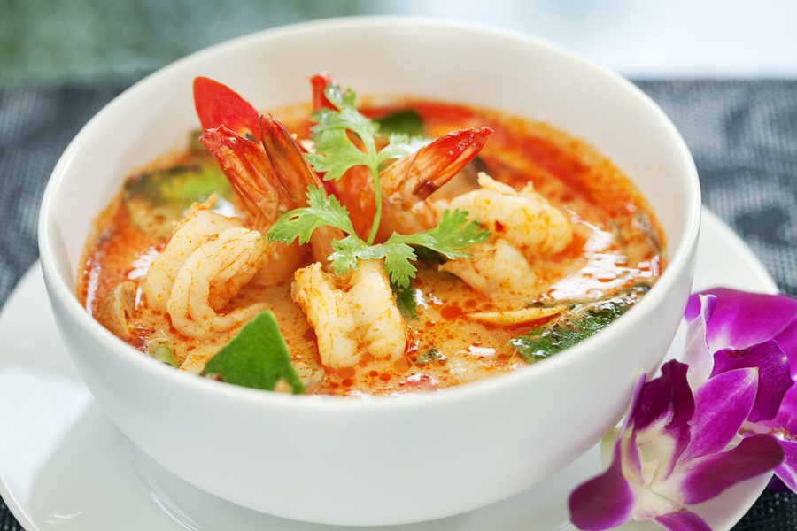 Tom Yum soup at Thai Sumo Hibachi Greensboro