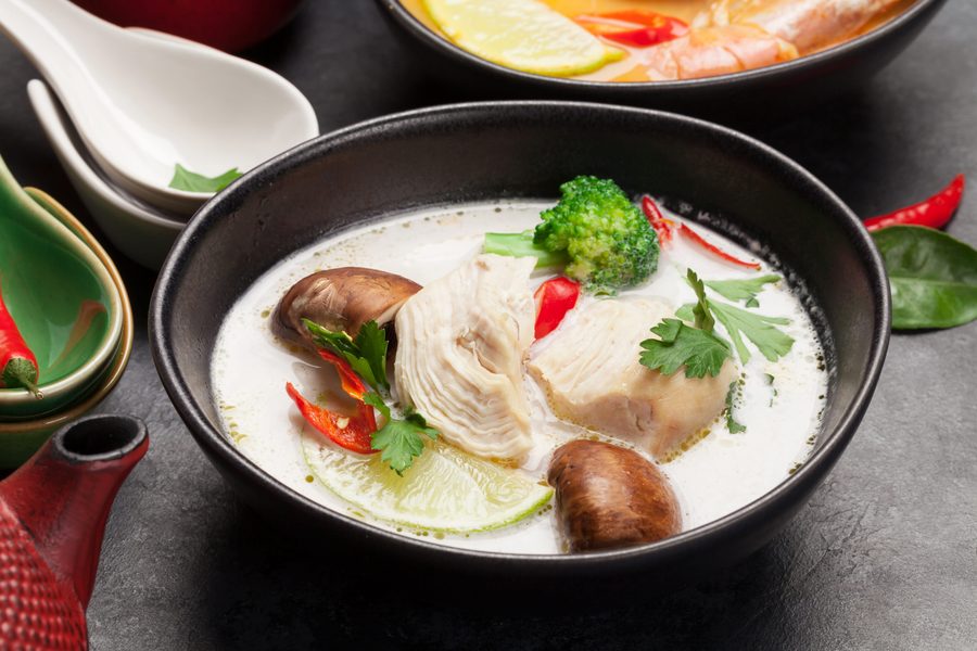 Tom Kha soup at Thai Sumo Hibachi Greensboro