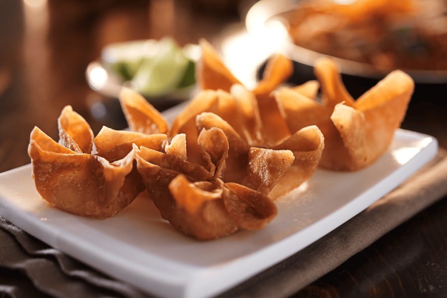 Crab Rangoon appetizer at Thai Sumo Hibachi